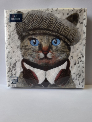 Салфетки бумажные Art Bouqet 3 слоя 33х33см 37468, 20л Салфетки бумажные Art Bouqet 3 слоя 33х33см 37468, 20л