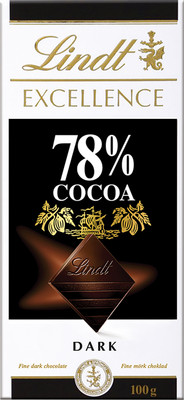 Шоколад горький Lindt Excellence 78%, 100г Шоколад горький Lindt Excellence 78%, 100г