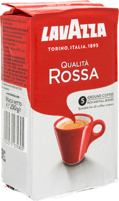 Кофе Lavazza Qualita Rossa молотый, 250г Кофе Lavazza Qualita Rossa молотый, 250г