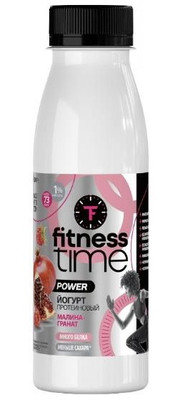 Йогурт Fitness Time обогащённый белком малина-гранат 1%, 270г Йогурт Fitness Time обогащённый белком малина-гранат 1%, 270г