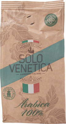 Кофе Solo Venetica Arabica 100% натуральный жареный молотый, 250г Кофе Solo Venetica Arabica 100% натуральный жареный молотый, 250г