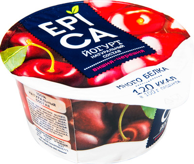 Йогурт Epica вишня-черешня 4.8%, 130г Йогурт Epica вишня-черешня 4.8%, 130г