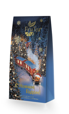 Чай Fru Tea Новогодний паровоз чёрный с добавками, 50г Чай Fru Tea Новогодний паровоз чёрный с добавками, 50г