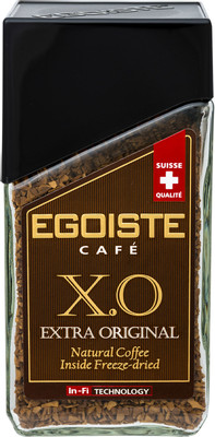 Кофе Egoiste X.O Extra Original растворимый с добавлением молотого, 100г Кофе Egoiste X.O Extra Original растворимый с добавлением молотого, 100г