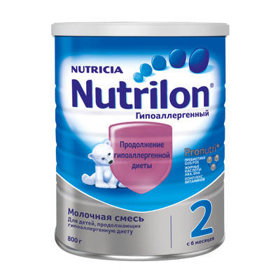Смесь Nutrilon 2 Гипоаллергенный с 6 месяцев, 800г Смесь Nutrilon 2 Гипоаллергенный с 6 месяцев, 800г