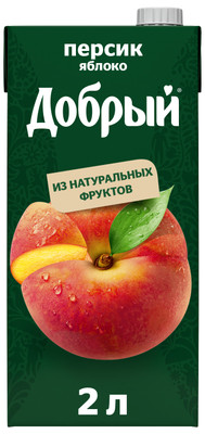 Нектар Добрый персиково-яблочный, 2л Нектар Добрый персиково-яблочный, 2л
