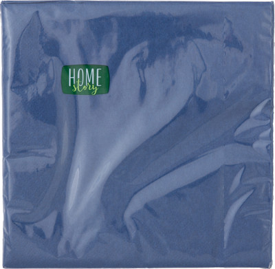 Салфетки бумажные Home Story синие 2 слоя 33x33см, 20шт Салфетки бумажные Home Story синие 2 слоя 33x33см, 20шт