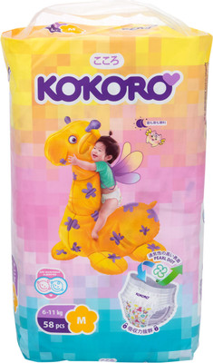 Подгузники-трусики Kokoro Midi р.3 6-11кг, 58шт Подгузники-трусики Kokoro Midi р.3 6-11кг, 58шт