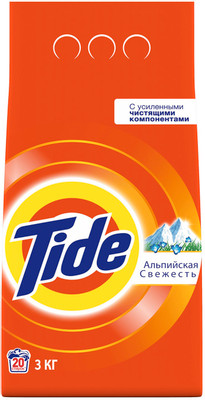 Порошок стиральный Tide Альпийская свежесть автомат, 3кг Порошок стиральный Tide Альпийская свежесть автомат, 3кг