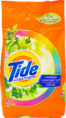 Порошок стиральный Tide Color Сибирские Травы, 3кг Порошок стиральный Tide Color Сибирские Травы, 3кг