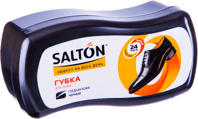Губка для обуви Salton Волна для гладкой кожи чёрная Губка для обуви Salton Волна для гладкой кожи чёрная