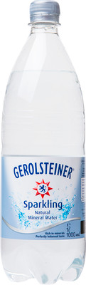 Вода Gerolsteiner минеральная питьевая лечебно-столовая газированная, 1л Вода Gerolsteiner минеральная питьевая лечебно-столовая газированная, 1л
