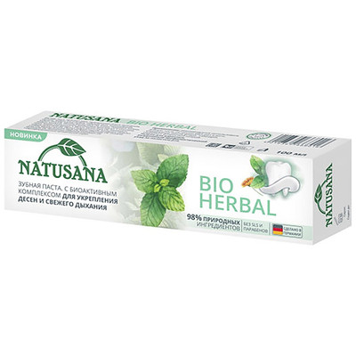 Зубная паста Natusana Bio Herbal, 100мл Зубная паста Natusana Bio Herbal, 100мл