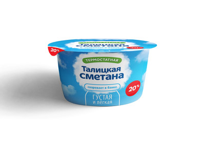 Сметана Талицкое молоко Талицкая 20%, 180г Сметана Талицкое молоко Талицкая 20%, 180г