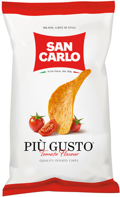Чипсы картофельные San Carlo Piu Gusto томат, 150г Чипсы картофельные San Carlo Piu Gusto томат, 150г