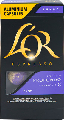 Кофе в капсулах L`or Espresso Lungo Profondo жареный молотый, 10x5,2г Кофе в капсулах L`or Espresso Lungo Profondo жареный молотый, 10x5,2г