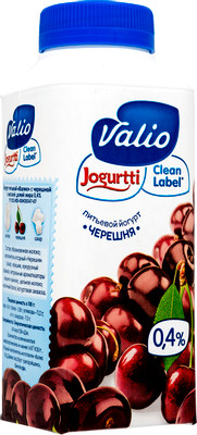 Йогурт Valio питьевой черешня 0.4%, 330г Йогурт Valio питьевой черешня 0.4%, 330г