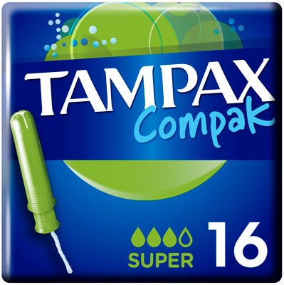 Тампоны Tampax Compak super, 16шт Тампоны Tampax Compak super, 16шт