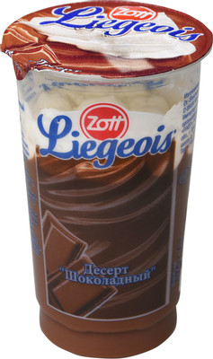 Десерт молочный Zott Liegeois шоколад-сливочный мусс 2.5%, 175г Десерт молочный Zott Liegeois шоколад-сливочный мусс 2.5%, 175г