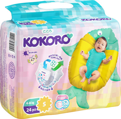 Подгузники Kokoro Mini р.S 4-8кг, 24шт Подгузники Kokoro Mini р.S 4-8кг, 24шт