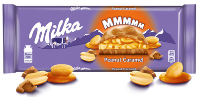 Шоколад молочный Milka Peanut Caramel с карамелью и арахисом, 276г Шоколад молочный Milka Peanut Caramel с карамелью и арахисом, 276г