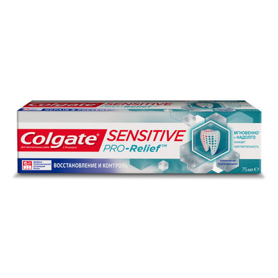 Зубная паста Colgate Sensitive Pro-Relief восстановление и контроль, 75мл Зубная паста Colgate Sensitive Pro-Relief восстановление и контроль, 75мл