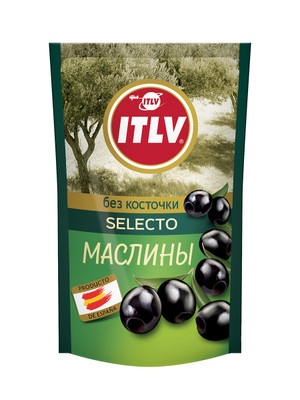 Маслины чёрные ITLV без косточки, 170г Маслины чёрные ITLV без косточки, 170г