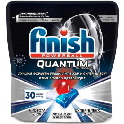 Средство Finish Quantum Ultimate, 30 капсул Средство Finish Quantum Ultimate, 30 капсул