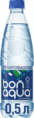 Вода Bonaqua питьевая газированная, 500мл Вода Bonaqua питьевая газированная, 500мл