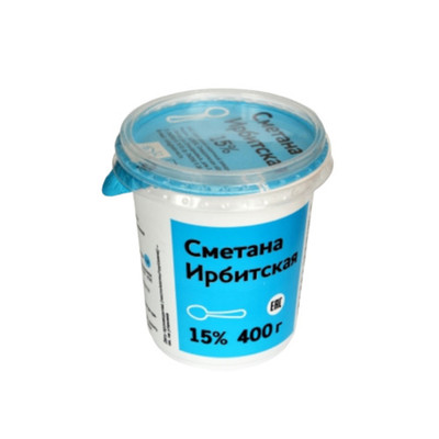 Сметана Ирбитский МЗ Ирбитская 15%, 400г Сметана Ирбитский МЗ Ирбитская 15%, 400г