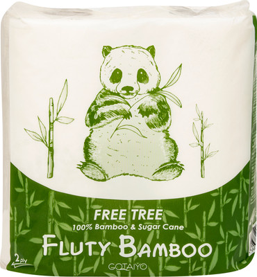 Полотенца бумажные Fluty Bamboo 2 слоя, 2шт Полотенца бумажные Fluty Bamboo 2 слоя, 2шт