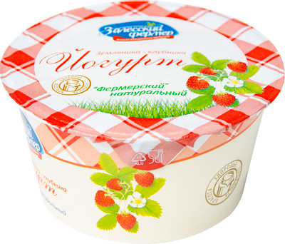 Йогурт Залесский Фермер земляника-клубника 3.5%, 130г Йогурт Залесский Фермер земляника-клубника 3.5%, 130г
