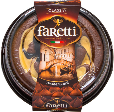 Торт бисквитный Faretti Трюфельный, 400г Торт бисквитный Faretti Трюфельный, 400г