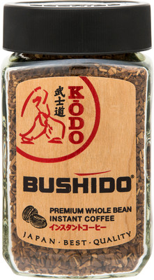 Кофе Bushido Kodo растворимый с добавлением молотого, 95г Кофе Bushido Kodo растворимый с добавлением молотого, 95г