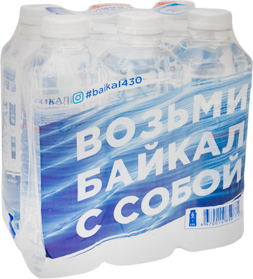 Вода Baikal 430м Глубинная природная питьевая негазированная, 6x850мл Вода Baikal 430м Глубинная природная питьевая негазированная, 6x850мл