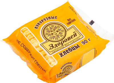 Хлебцы Здоровей кукурузные хрустящие, 90г Хлебцы Здоровей кукурузные хрустящие, 90г