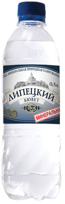 Вода Липецкий бювет минеральная природная лечебно-столовая газированная, 500мл Вода Липецкий бювет минеральная природная лечебно-столовая газированная, 500мл
