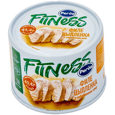 Филе цыплёнка Perva Fitness в собственном соку, 180г Филе цыплёнка Perva Fitness в собственном соку, 180г