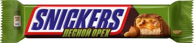 Батончик шоколадный Snickers лесной орех, 81г Батончик шоколадный Snickers лесной орех, 81г