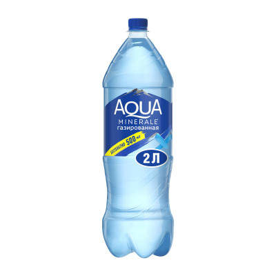 Вода Aqua Minerale питьевая газированная, 2л Вода Aqua Minerale питьевая газированная, 2л