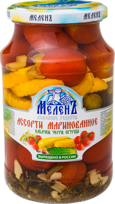 Ассорти овощное Меленъ кабачки-черри, 900г Ассорти овощное Меленъ кабачки-черри, 900г