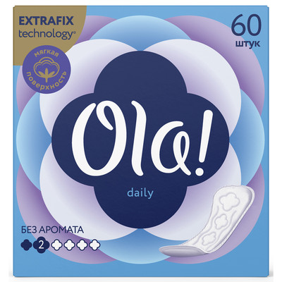 Прокладки ежедневные Ola! Daily, 60шт Прокладки ежедневные Ola! Daily, 60шт