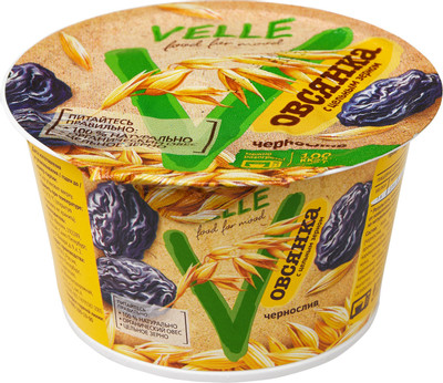 Продукт овсяный Velle Овсянка чернослив, 180г Продукт овсяный Velle Овсянка чернослив, 180г