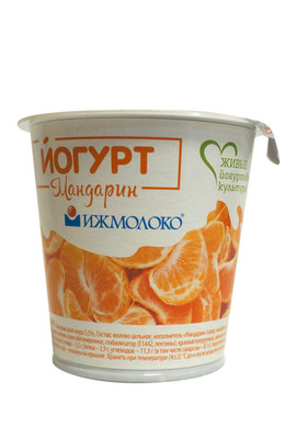 Йогурт Ижмолоко фруктовый мандарин 3.5%, 150г Йогурт Ижмолоко фруктовый мандарин 3.5%, 150г