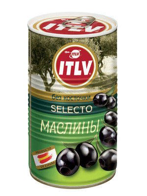 Маслины чёрные ITLV Selecto без косточки, 370мл Маслины чёрные ITLV Selecto без косточки, 370мл