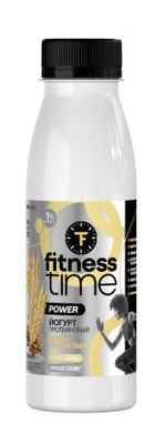 Йогурт Fitness Time протеиновый злаки-семена льна 1%, 270г Йогурт Fitness Time протеиновый злаки-семена льна 1%, 270г