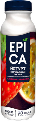 Йогурт Epica питьевой клубника-маракуйя 2.5%, 260г Йогурт Epica питьевой клубника-маракуйя 2.5%, 260г