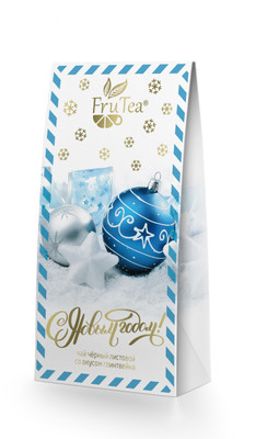 Чай Fru Tea Праздничного настроения! чёрный с добавками, 50г Чай Fru Tea Праздничного настроения! чёрный с добавками, 50г