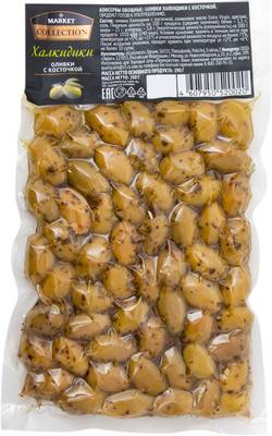Оливки Market Collection Халкидики с косточкой, 200г Оливки Market Collection Халкидики с косточкой, 200г