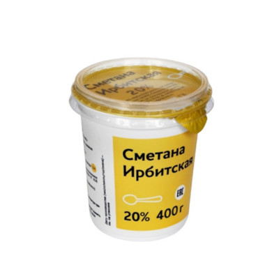 Сметана Ирбитский МЗ Ирбитская 20%, 400г Сметана Ирбитский МЗ Ирбитская 20%, 400г
